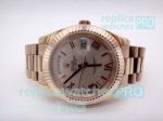 Copy Rolex Day-Date Rose Gold Roman Dial Watch 40MM
